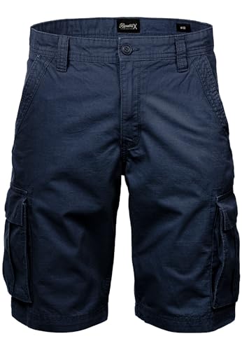 REPUBLIX Herren Cargoshorts Männer Kurze Bermuda Hose Regular Fit R7027 Navyblau W32 REPUBLIX Herren Cargoshorts Männer Kurze Bermuda Hose Regular Fit R7027 Navyblau W32 von REPUBLIX