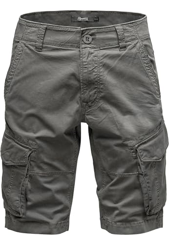 REPUBLIX Herren Cargoshorts Männer Kurze Bermuda Hose Regular Fit R7035 Dunkelgrau W31 von REPUBLIX