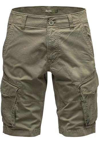 REPUBLIX Herren Cargoshorts Männer Kurze Bermuda Hose Regular Fit R7035 Olive W29 von REPUBLIX