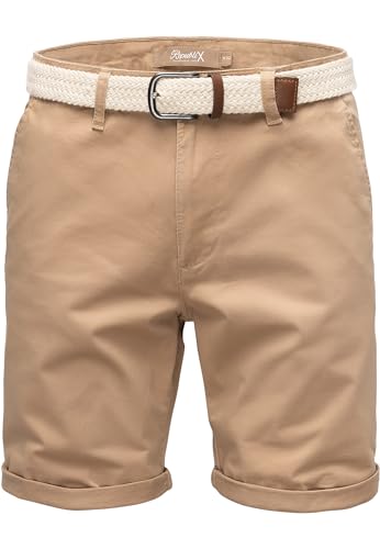 REPUBLIX Herren Chinoshorts inkl. Gürtel Männer Kurze Bermuda Hose Regular Fit REPGUR7030 Beige W30 REPUBLIX Herren Chinoshorts inkl. Gürtel Männer Kurze Bermuda Hose Regular Fit REPGUR7030 Beige W30 von REPUBLIX
