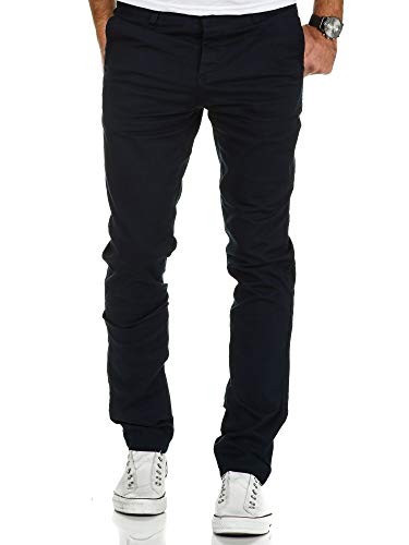 REPUBLIX Herren Regular Slim Stretch Chino Hose Fit R7009 Navyblau W29/L32 von REPUBLIX