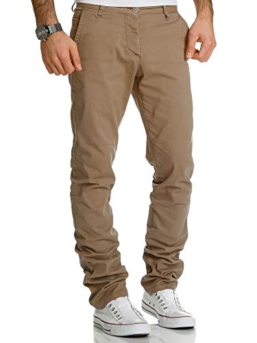 REPUBLIX Herren Regular Slim Stretch Chino Hose Fit R7019 Beige W29/L30 von REPUBLIX