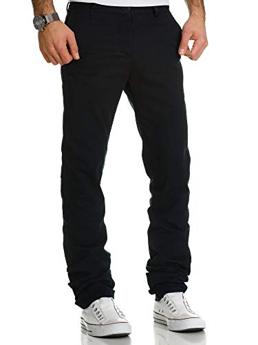 REPUBLIX Herren Regular Slim Stretch Chino Hose Fit R7019 Navyblau W32/L34 von REPUBLIX