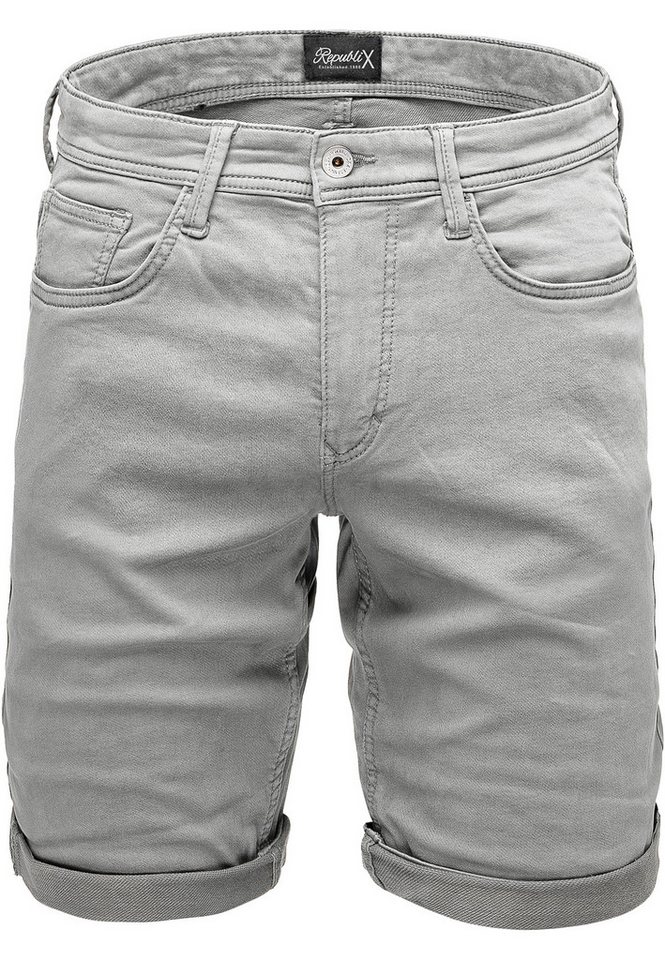 REPUBLIX Jeansshorts JETT Herren Bermuda Short Hose Regular Fit von REPUBLIX