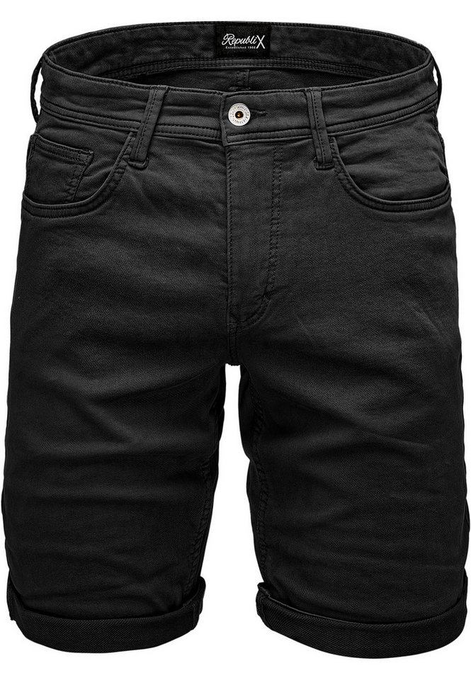 REPUBLIX Jeansshorts JETT Herren Bermuda Short Hose Regular Fit von REPUBLIX