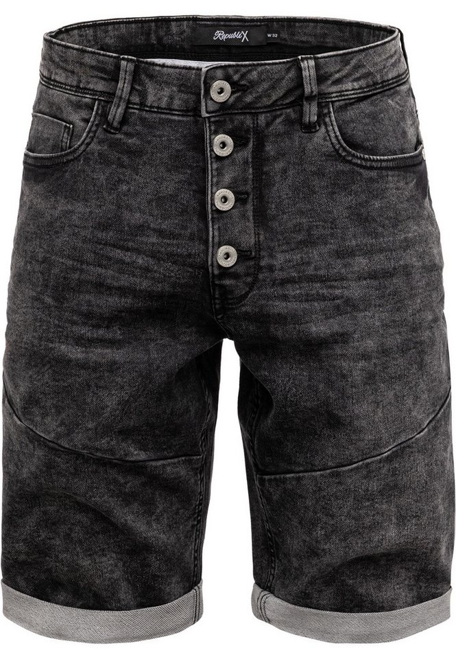 REPUBLIX Jeansshorts TODD Herren Bermuda Jeans Short Hose Regular Fit von REPUBLIX