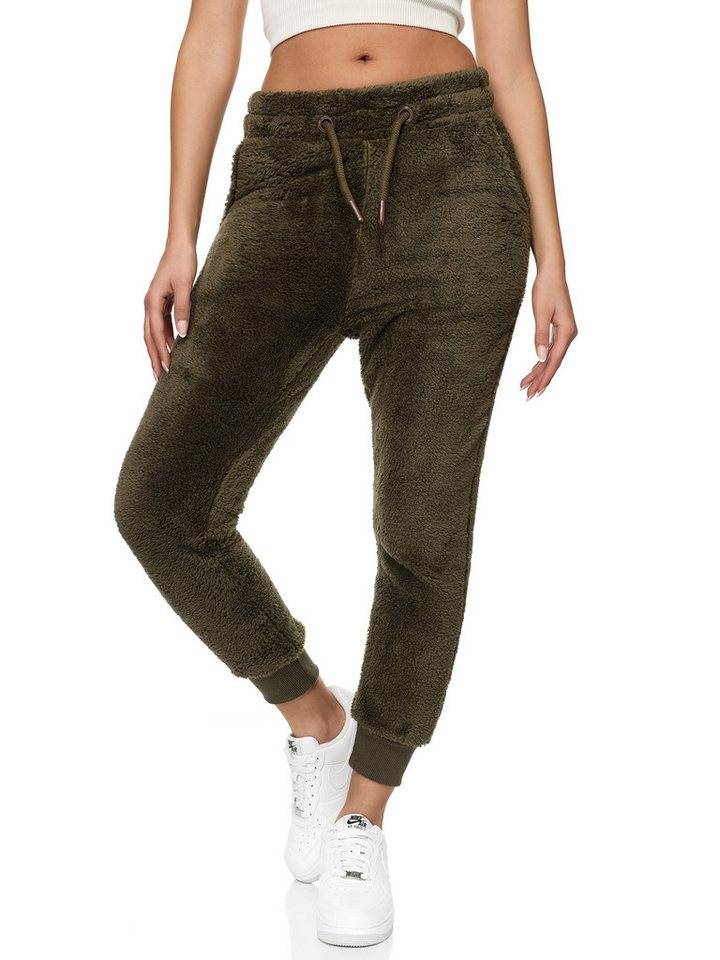 REPUBLIX Jogginghose ANAJA Damen Teddyfleece Jogger Sporthose Jogging Pants von REPUBLIX