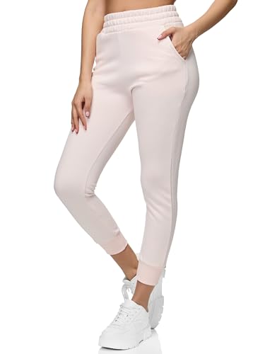 REPUBLIX Jogginghose Damen Jogger Sporthose Jogging Sweat Pants RD-025 Rosa M von REPUBLIX