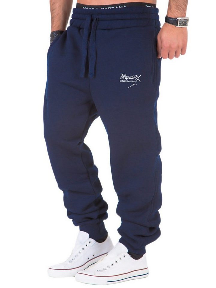 REPUBLIX Jogginghose MARK Herren Sporthose Trainingshose mit Stickerei von REPUBLIX