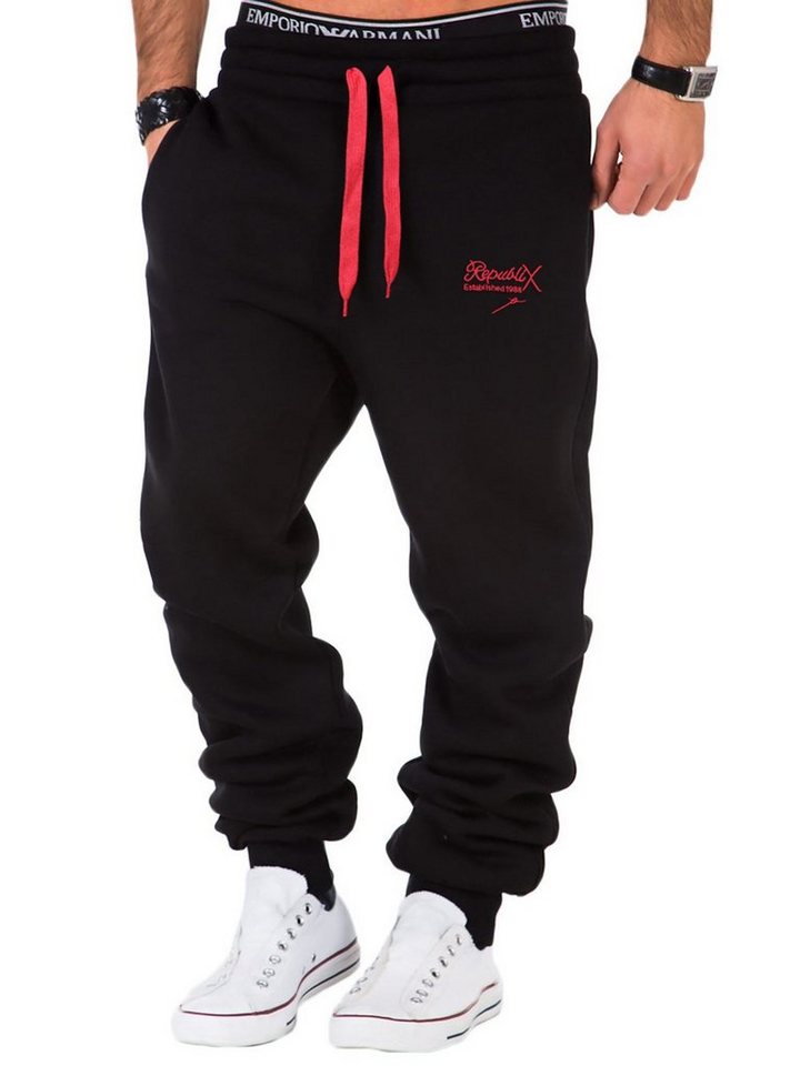 REPUBLIX Jogginghose MARK Herren Sporthose Trainingshose mit Stickerei von REPUBLIX