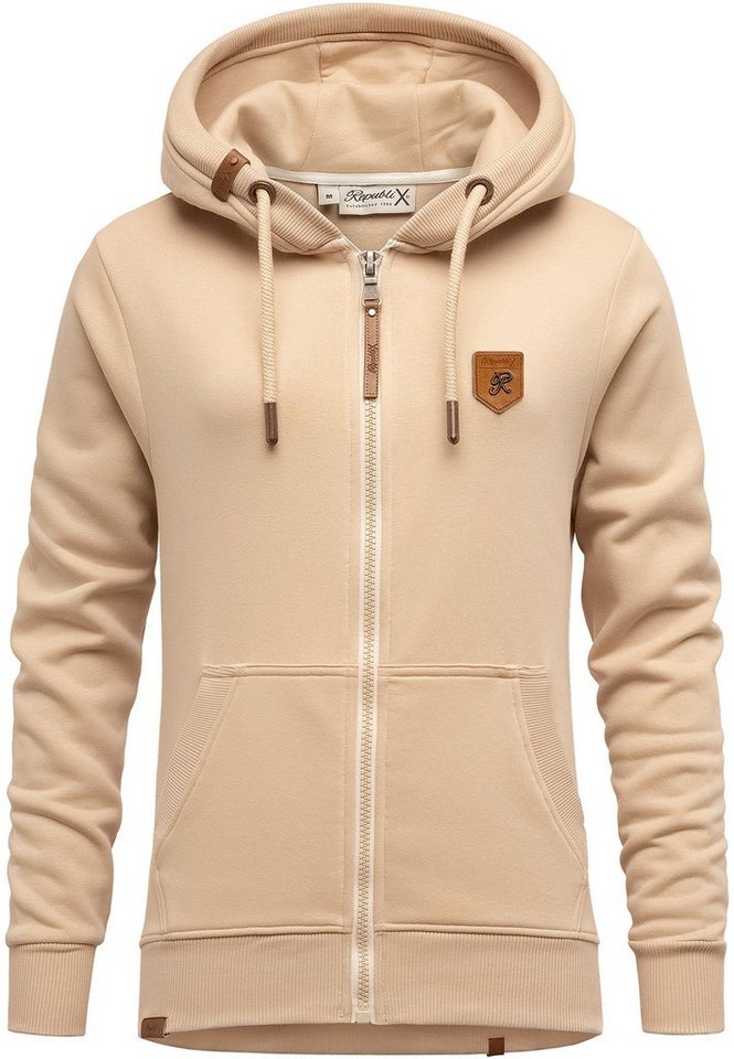 REPUBLIX Kapuzenpullover RORY Damen Hoodie Sweatshirt Pullover Zipper Jacke von REPUBLIX