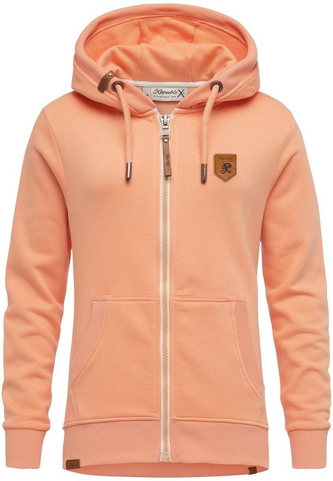 REPUBLIX Kapuzenpullover VIVAN Damen Hoodie Sweatshirt Pullover Zipper Jacke von REPUBLIX