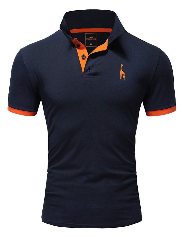 REPUBLIX Poloshirt JOSEPH Herren Basic Kurzarm Kontrast Polo Hemd von REPUBLIX