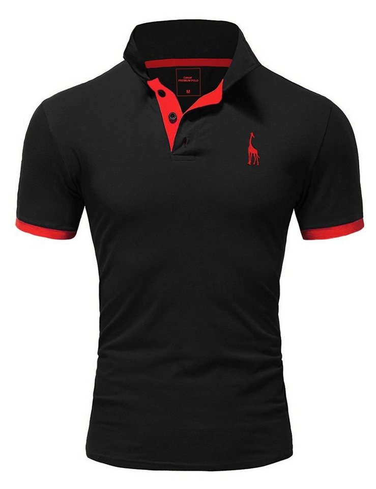 REPUBLIX Poloshirt JOSEPH Herren Basic Kurzarm Kontrast Polo Hemd von REPUBLIX