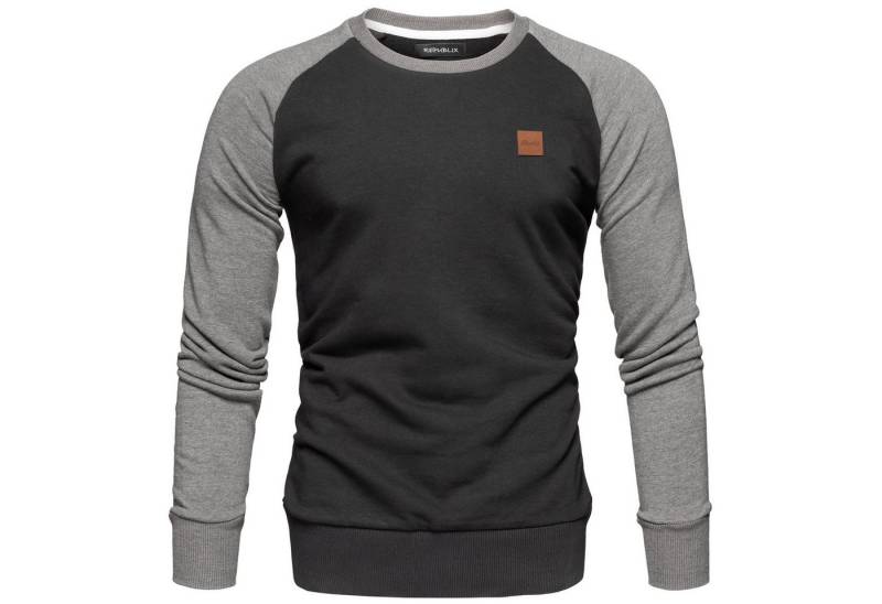 REPUBLIX Sweatshirt ADAM Herren Pullover mit Rundhalsausschnitt & Raglan-Ärmeln von REPUBLIX