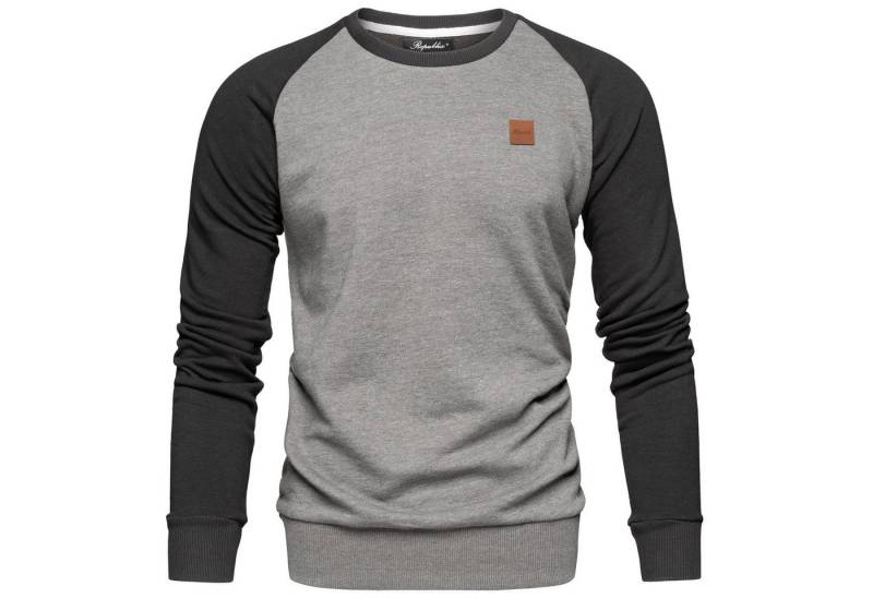 REPUBLIX Sweatshirt ADAM Herren Pullover mit Rundhalsausschnitt & Raglan-Ärmeln von REPUBLIX