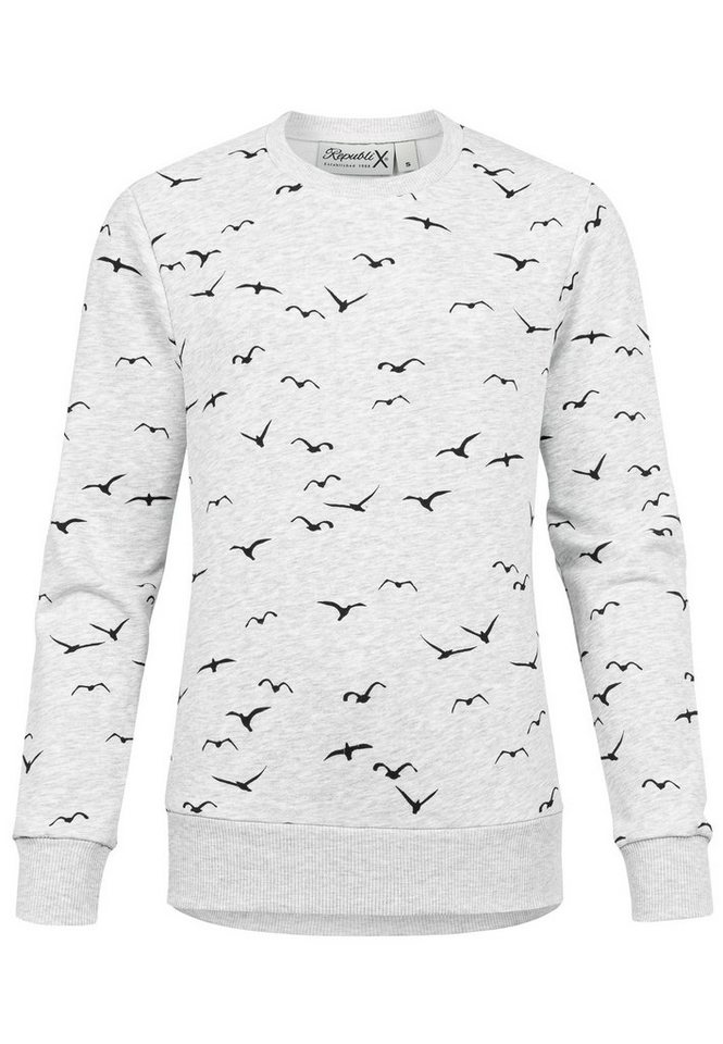 REPUBLIX Sweatshirt ANA Damen Print Kapuzenpullover Sweatjacke Pullover Hoodie von REPUBLIX