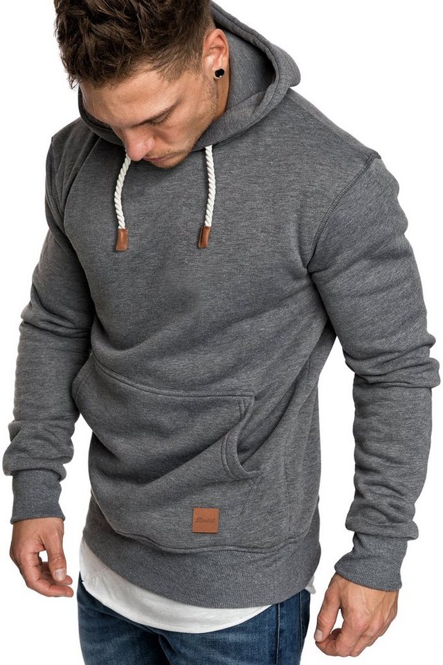 REPUBLIX Sweatshirt ERIC Herren Basic Kapuzenpullover Hoodie von REPUBLIX