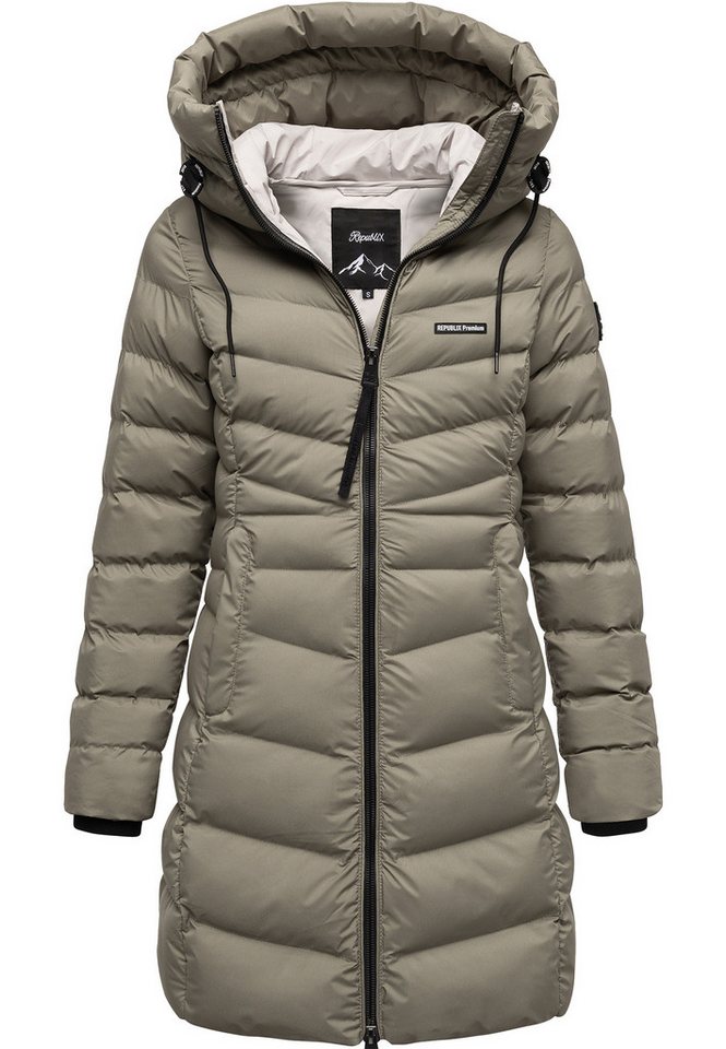 REPUBLIX Winterjacke CECELIA Damen Gefütterte Winter Jacke Mantel Parka mit großer Kapuze von REPUBLIX