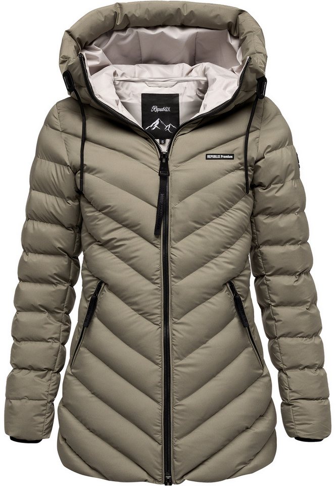 REPUBLIX Winterjacke FIONA Damen Gefütterte Dicke Winter Jacke Mantel Parka mit hoher Kapuze von REPUBLIX