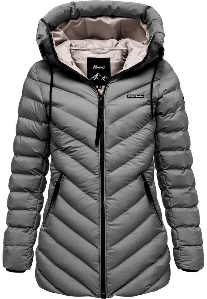 REPUBLIX Winterjacke FIONA Damen Gefütterte Dicke Winter Jacke Mantel Parka mit hoher Kapuze von REPUBLIX
