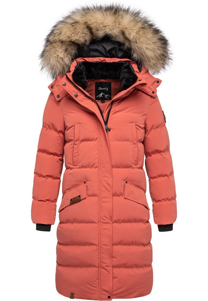 REPUBLIX Winterjacke JUNIPER Damen Gefütterte Dicke Glanz Winter Jacke Mantel Parka mit Kapuze von REPUBLIX