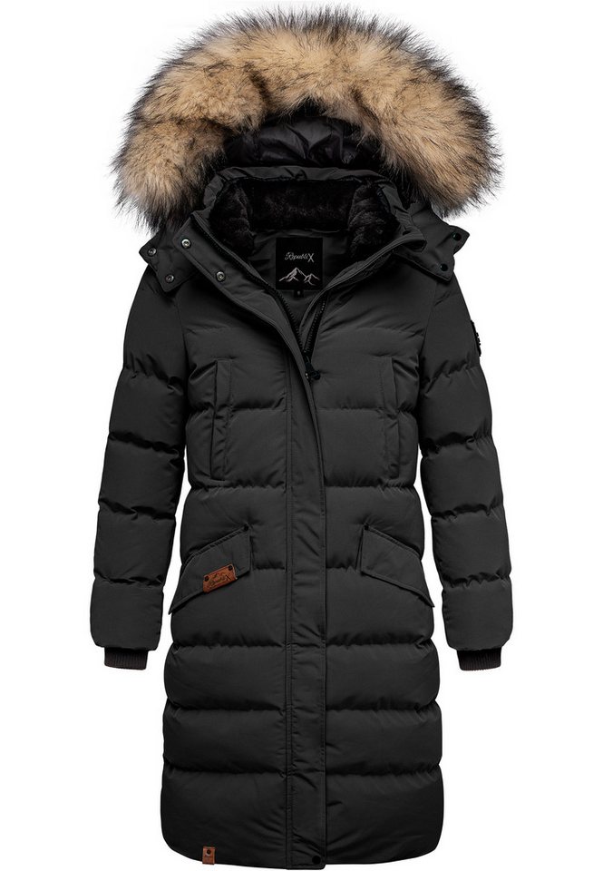 REPUBLIX Winterjacke JUNIPER Damen Gefütterte Dicke Glanz Winter Jacke Mantel Parka mit Kapuze von REPUBLIX
