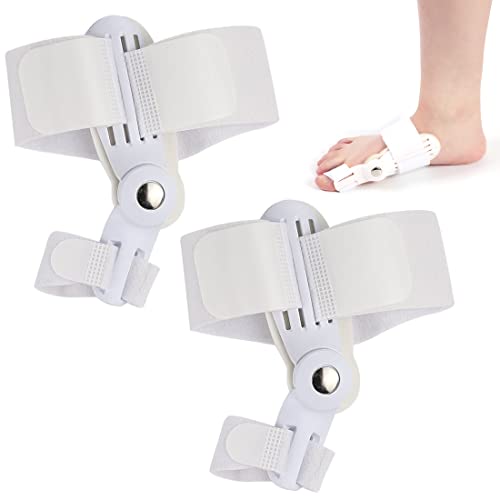2 Stück Hallux Valgus Korrektur Hallux Valgus Korrektur Schiene Zehenspreizer Schiene Verstellbarer Korrektur für Damen und Herren, Hallux Valgus Trainingsgürtel zur Bunion-Entlastung von REQAG