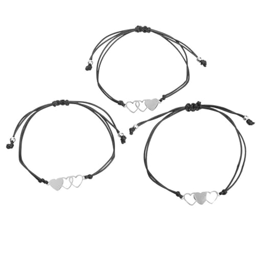 Mutter Tochter Armband Set für 3 Passende Herz Armbänder Geburtstagsgeschenk für Mama Geschenk zum Muttertag von REQAG