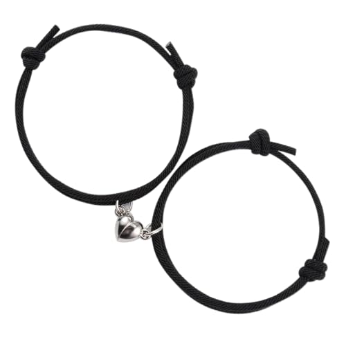 REQAG Magnetarmband Für Pärchen, Geschenk Für Ihn Sie Freund Freundin, 2 Gegenseitig Attraktive Liebe Charme Armbänder, Männer Frauen Schmuck Geschenk von REQAG