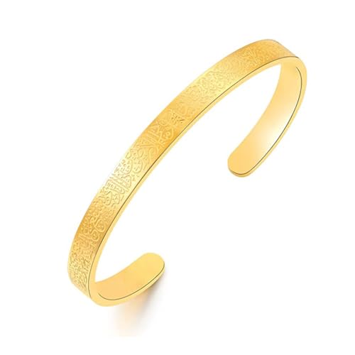 Armband für Frauen Männer Muslim Koran Allah Offene Armreifen Arabische Kalligraphie Manschette Armband Islam Eid Islamischer Schmuck Geschenke… von REQAG