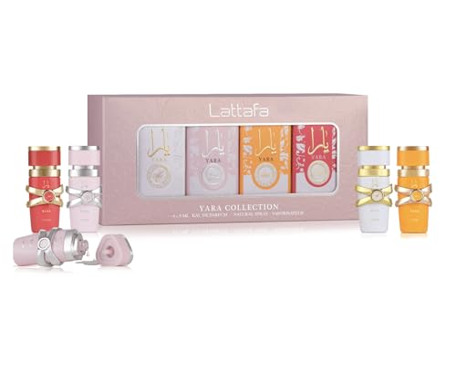 Mini Set Yara Collection 4 x 5 ml Eau de Parfum | Arabisches Parfüm für Damen | Yara Tous, Yara Moi, Yara Candy | Exklusive Kollektion süßer, attraktiver und langanhaltender Düfte (Yara 4 x 5 ml) von RESAES Resistant and aesthetic