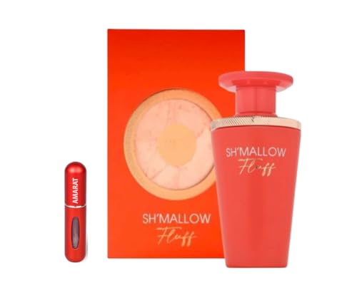 SH'MALLOW Fluff Eau de Parfum, 100 ml, arabisches Parfüm für Damen, langanhaltend, inklusive nachfüllbarem Zerstäuber, süßer Duft mit Noten von Marshmallow, Vanille und Moschus (Sh'Mallow Fluff) von RESAES Resistant and aesthetic