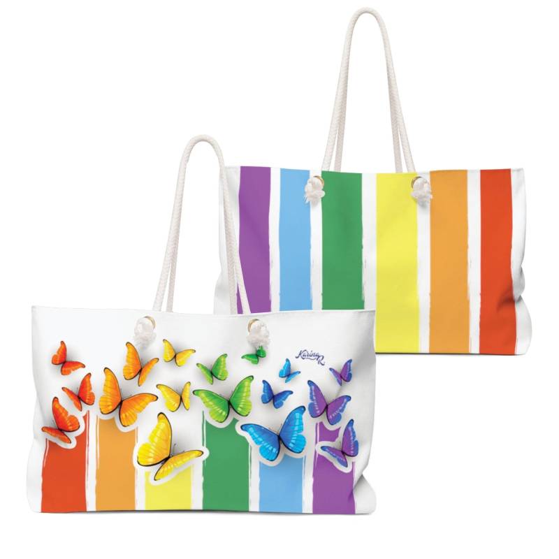 Lgbt Pride Schmetterlings Kollektion Weekender Bag - Doppelseitig von RESINcredibleKarinaR