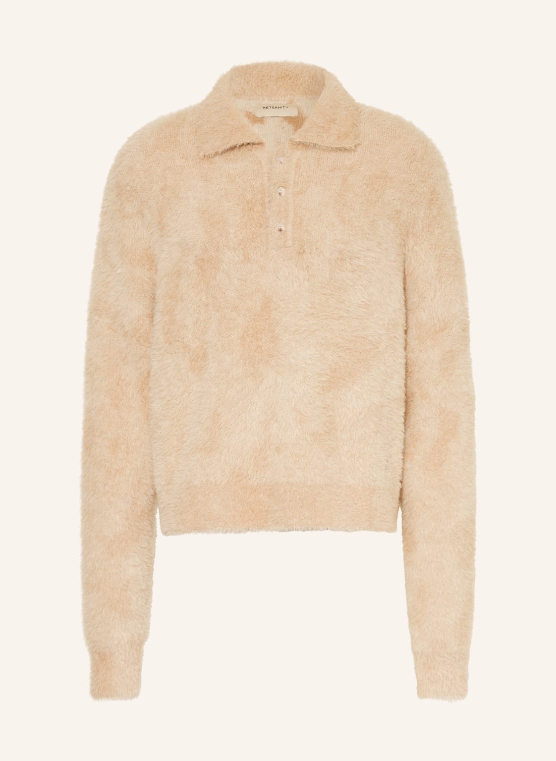 Reternity Strick-Poloshirt Clair beige von RETERNITY