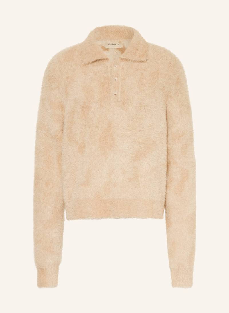 Reternity Strick-Poloshirt Clair beige von RETERNITY