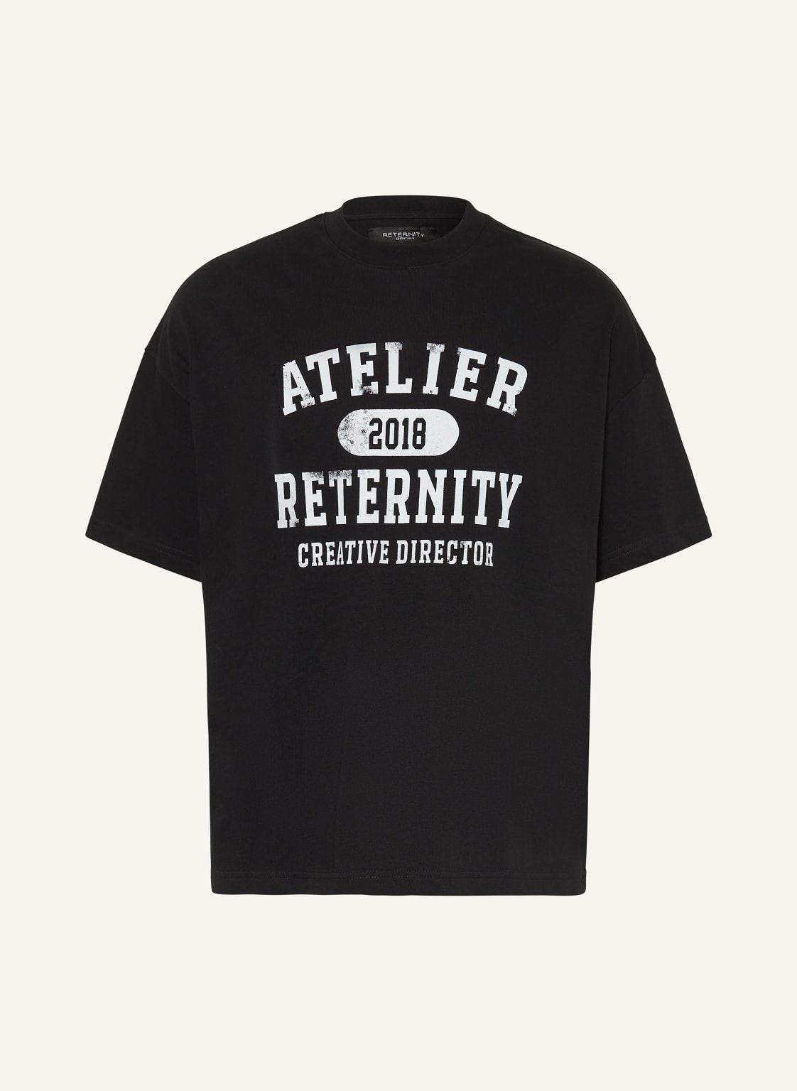Reternity T-Shirt Atelier Emblem schwarz von RETERNITY