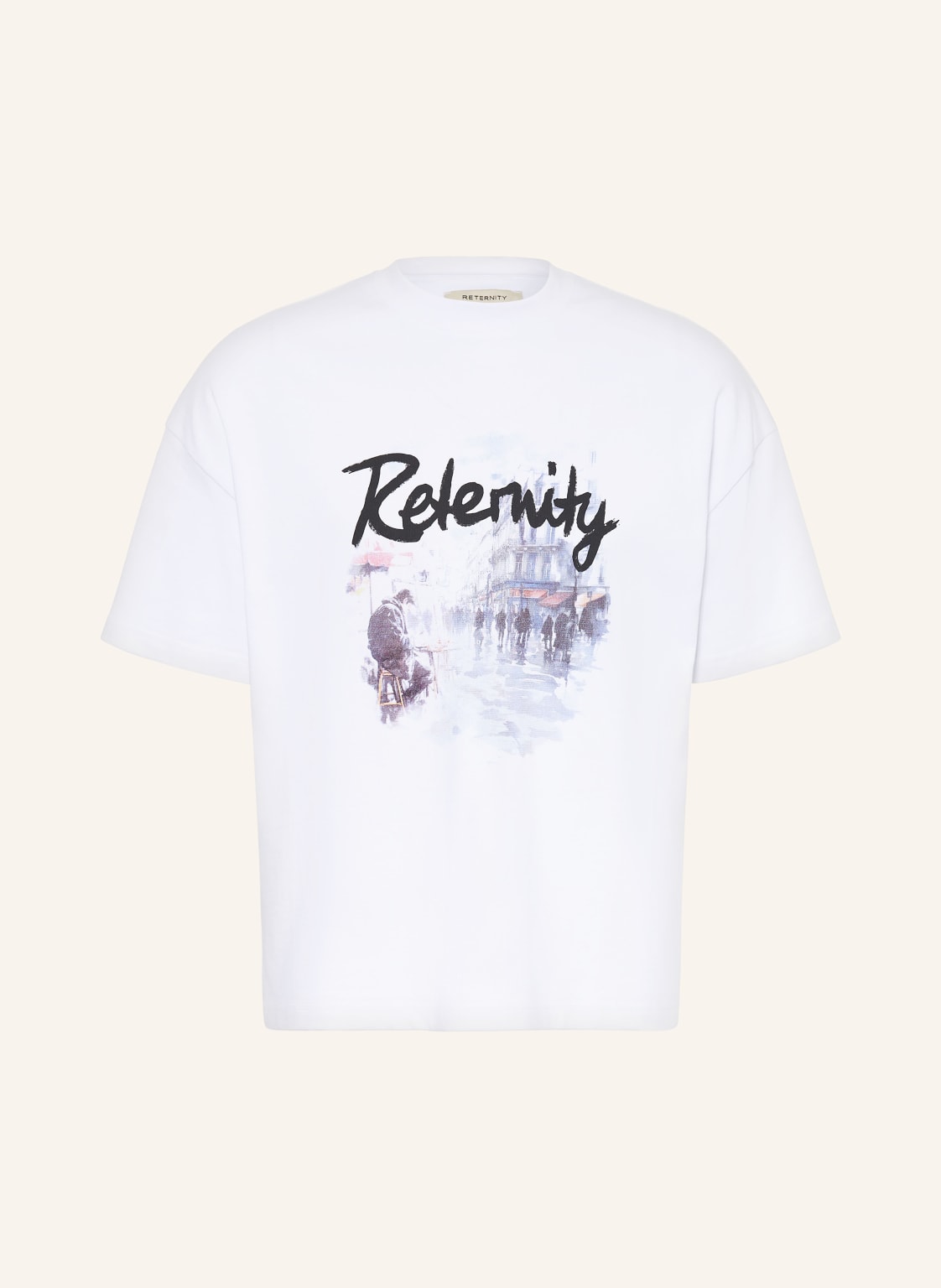Reternity T-Shirt Rue De Paris weiss von RETERNITY