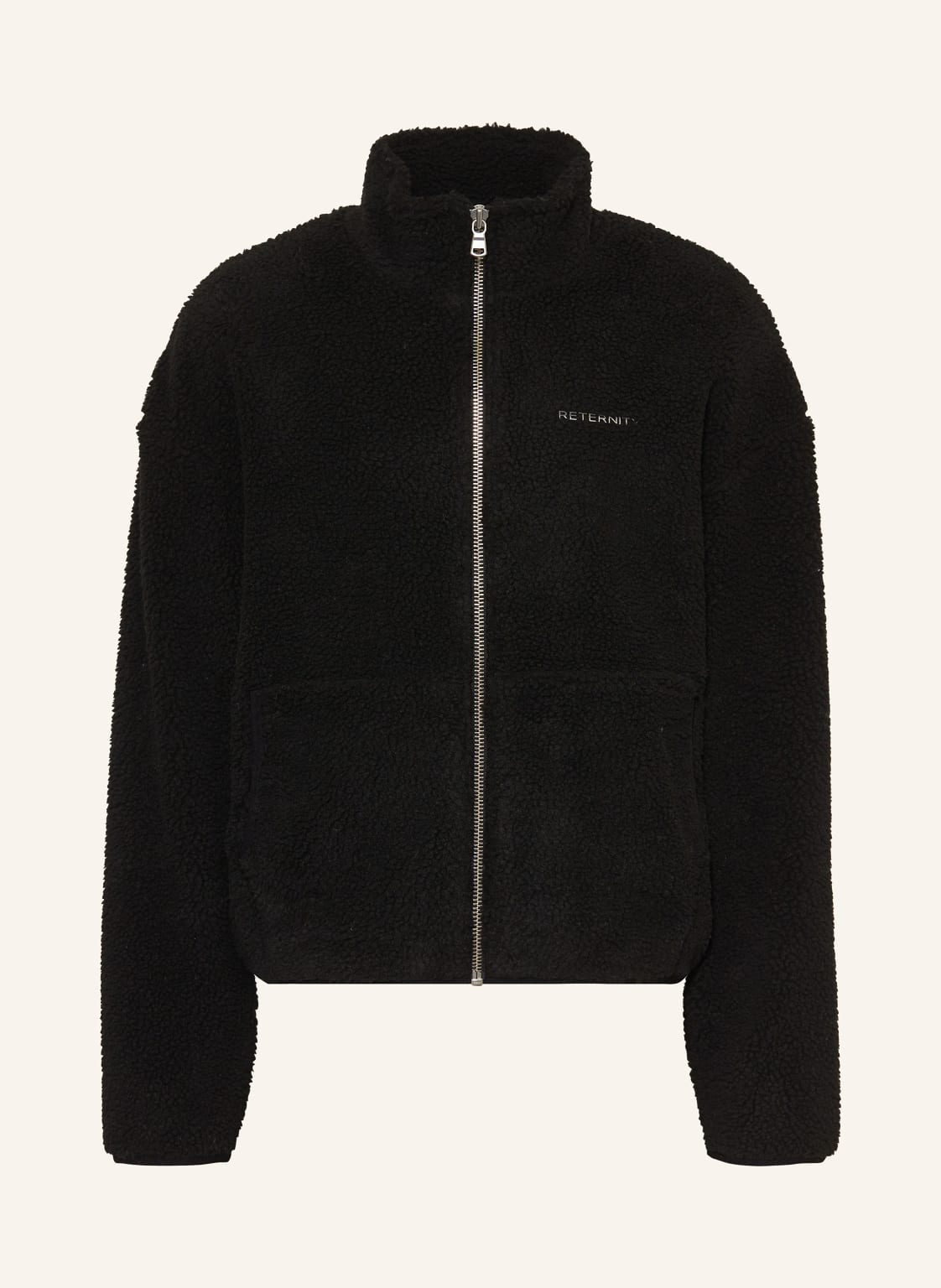 Reternity Teddyfell-Jacke schwarz von RETERNITY