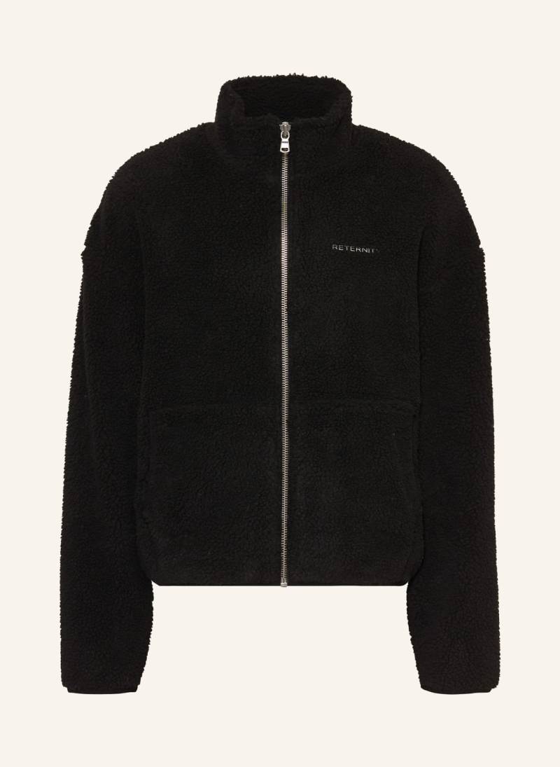 Reternity Teddyfell-Jacke schwarz von RETERNITY