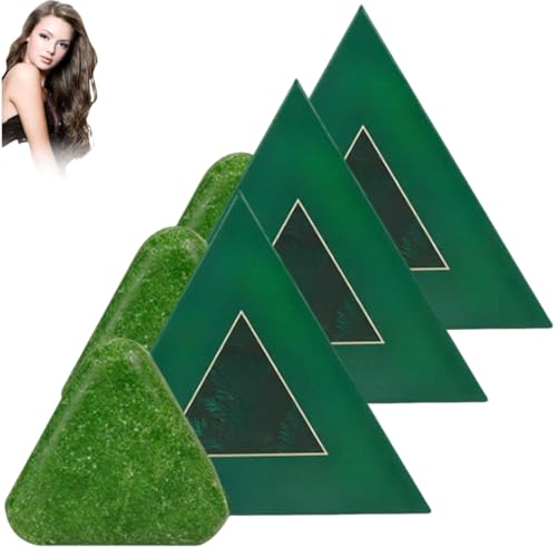 Grünes Shampoo-Stück, beruhigt und stärkt das Haar, geeignet für Männer und Frauen von RETGJNC