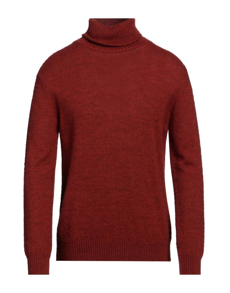 RETOIS Rollkragenpullover Herren Ziegelrot von RETOIS