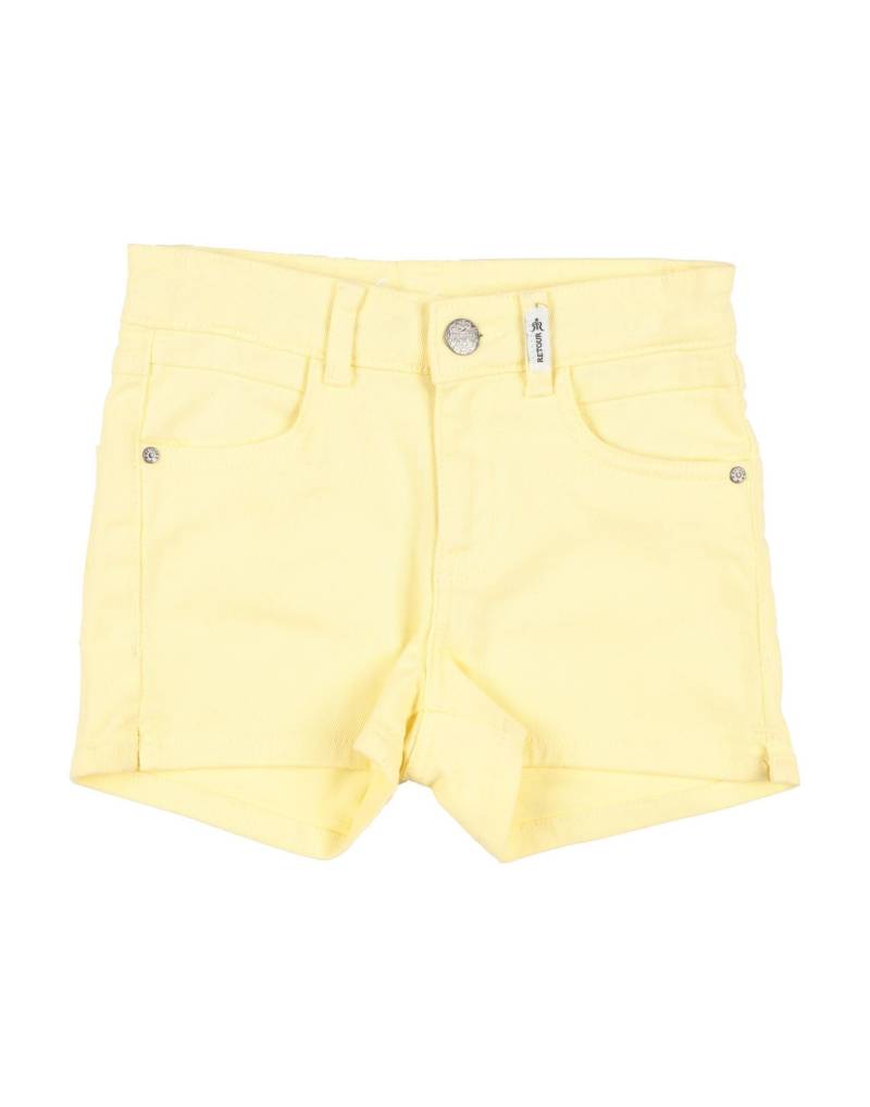 RETOUR Jeansshorts Kinder Pastellgelb von RETOUR