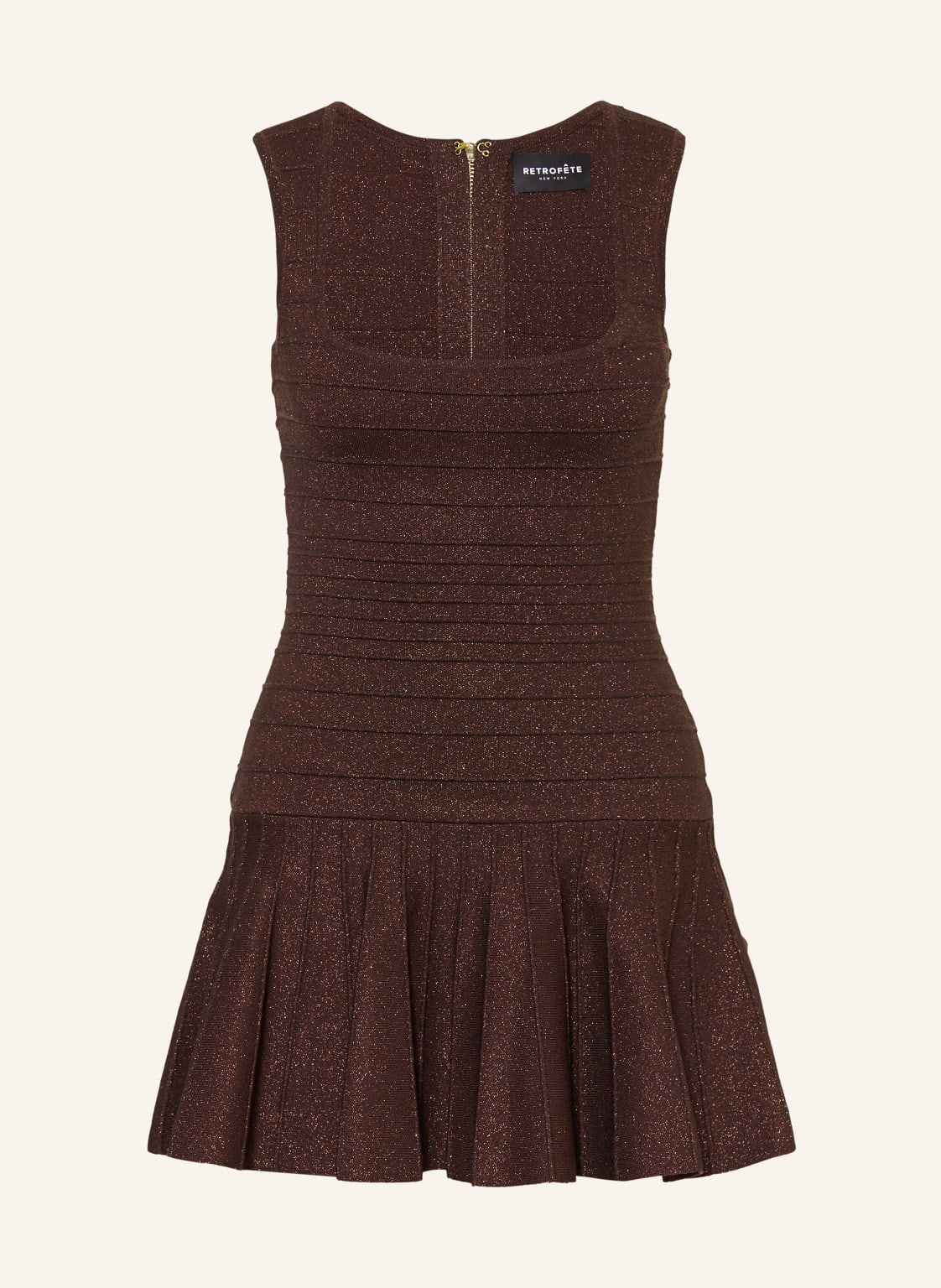 Retrofête Cocktailkleid Caterina braun von RETROFÊTE