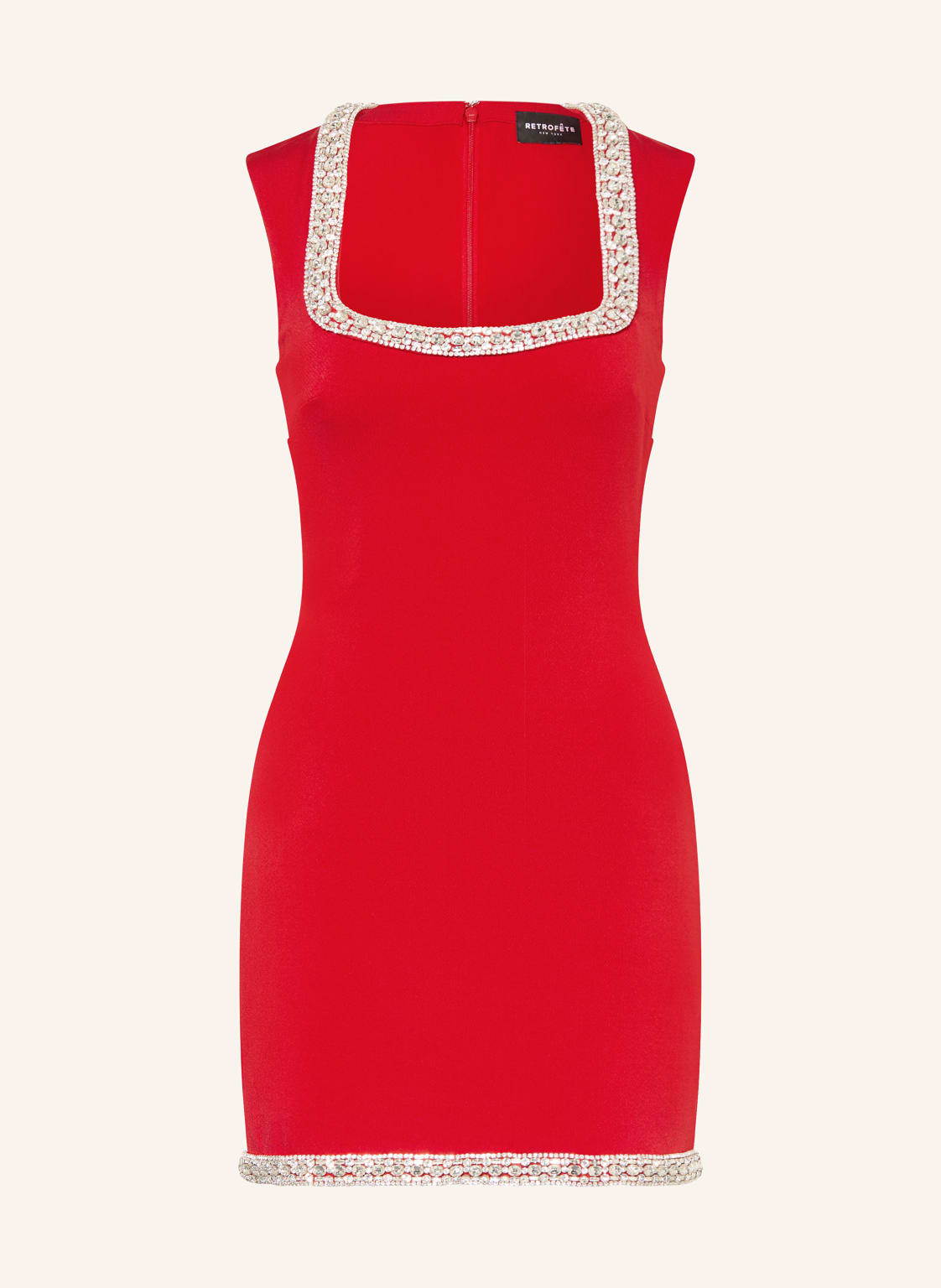 Retrofête Kleid Bexley Mit Schmucksteinen rot von RETROFÊTE