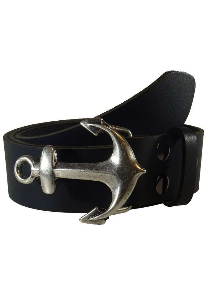 Rettungsring Gürtel Ledergürtel mit austauschbarer Schließe »Anker SO19°«, 4cm von Rettungsring Gürtel