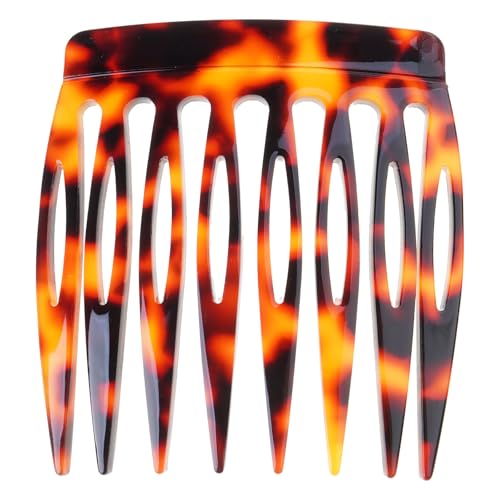 1 x Seitenkamm im französischen Stil mit Acetat-Finish, kleine Haarspange, Haarschmuck für Frauen, sicheres Styling von RETUOLWAG