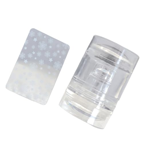 Anfängerfreundliches Nagelkunst-Stempel-Set mit flexiblen Silikonstempeln und ergonomischem Schaber, professionelle Maniküre zu Hause, tragbares Nagelstempel-Set von RETUOLWAG