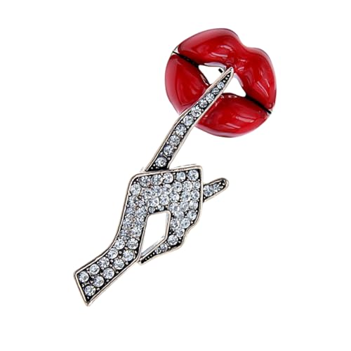 Auffällige Anspruchsvolle Lippenanzug Pin Tragbar von RETUOLWAG