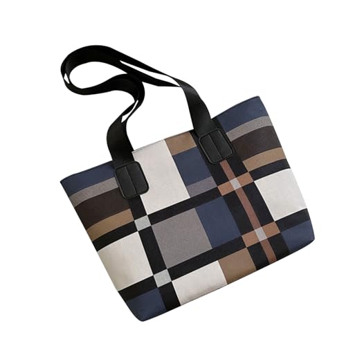 Damen PU Leder Umhängetasche Große Kapazität Achselhöhle Plaids Handtaschen All Matching Unterarmeinkäufe Datierung Großer Kapazität Schulter Für Frauen Plaids Handtasche All Matching Achselhöhle von RETUOLWAG